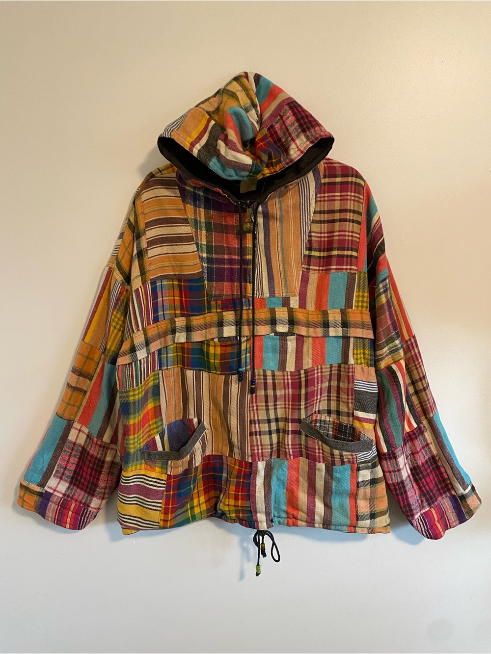 VINTAGE JOUJOU AMERICANS FAVOURITE PATCHWORK Hoodie Sz L
(Sep A-2)